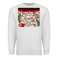 Oatmeal Heather christmas hot chocolate Premium Sweatshirt - MaliasSmallBusiness