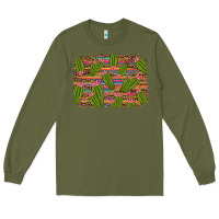 Army Green cinco de mayo cactus Long Sleeve Tee - Artiststas