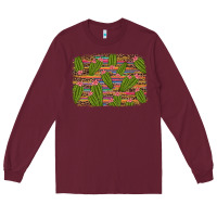 Burgundy cinco de mayo cactus Long Sleeve Tee - Artiststas