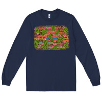 Navy cinco de mayo cactus Long Sleeve Tee - Artiststas