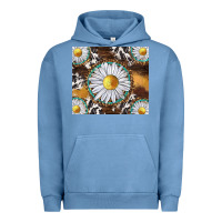 Pigment Pebble Blue western daisy and cowhide tumbler tbs Urban Hoodie - TumblerDesignByShophia