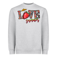 Heather Grey love summer Heavyweight Sweatshirt - CowhideDigitalArt