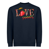 Navy love summer Heavyweight Sweatshirt - CowhideDigitalArt