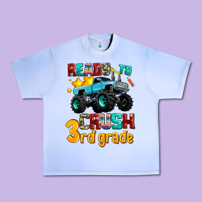 Ready To School Crush 3rd Grade Urban Heavy Tee Designed By Adodesignshop