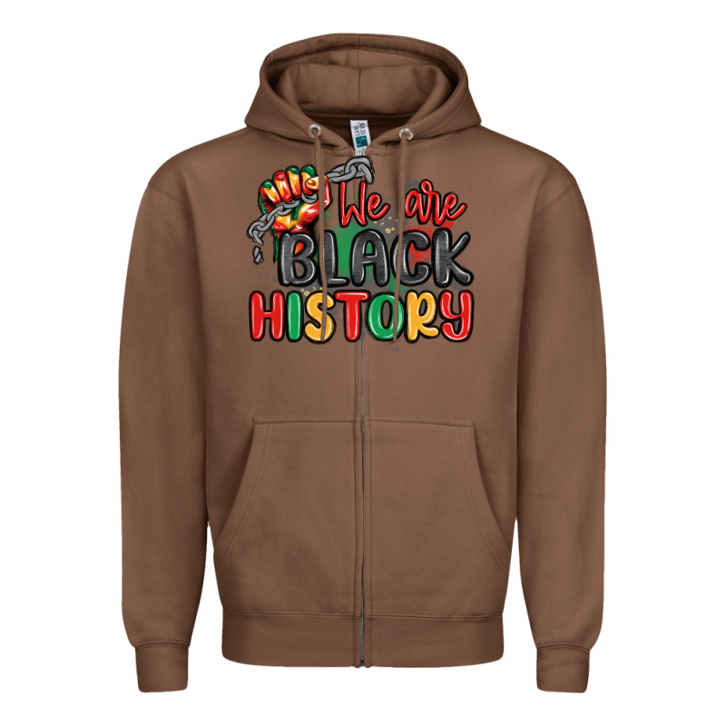 We Are Black History Zipper Hoodie by MaliasSmallBusiness | Teevron