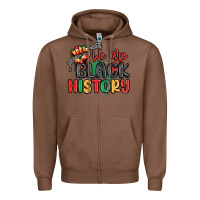 Chestnut we are black history Zipper Hoodie - MaliasSmallBusiness