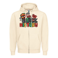 Sandshell we are black history Zipper Hoodie - MaliasSmallBusiness