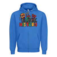 True Royal we are black history Zipper Hoodie - MaliasSmallBusiness
