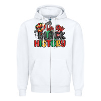 White we are black history Zipper Hoodie - MaliasSmallBusiness