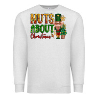 Oatmeal Heather Nuts about Christmas Nutcracker Premium Sweatshirt - NancyCooperArtShop