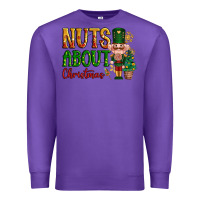 Purple Nuts about Christmas Nutcracker Premium Sweatshirt - NancyCooperArtShop