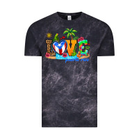 Cloud Black love puerto rico Vintage Tee - AdoDesignShop