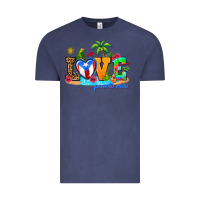 Vintage Denim love puerto rico Vintage Tee - AdoDesignShop