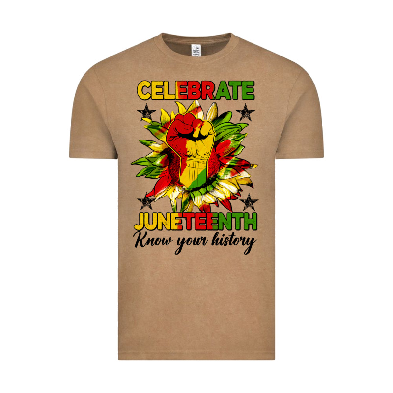 Celebrate Juneteenth Know Your History Vintage Tee by HRA Design Shop | Teevron