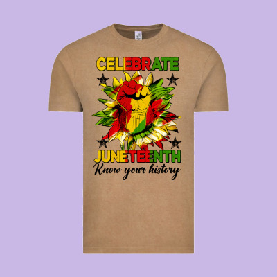 Celebrate Juneteenth Know Your History Vintage Tee Designed By Hra Design Shop