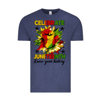 Vintage Denim celebrate juneteenth know your history Vintage Tee - HRA Design Shop