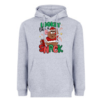 Heather Grey lookin' like a snack christmas character Heavyweight Hoodie - MaliasSmallBusiness