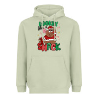 Matcha lookin' like a snack christmas character Heavyweight Hoodie - MaliasSmallBusiness