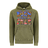 Vintage Olive Born to be free Vintage Hoodie - Neo Western