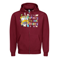 Burgundy every bunny's favorite bus driver malia Zipper Hoodie - MaliasSmallBusiness