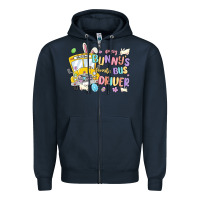 Navy every bunny's favorite bus driver malia Zipper Hoodie - MaliasSmallBusiness
