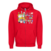 Red every bunny's favorite bus driver malia Zipper Hoodie - MaliasSmallBusiness