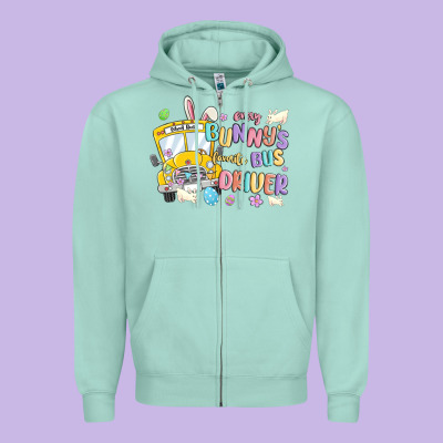 Every Bunny's Favorite Bus Driver Malia Zipper Hoodie Designed By Maliassmallbusiness