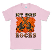 Bubblegum Pink my dad rock Classic Tee - Artiststas