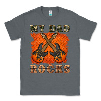 Charcoal Heather my dad rock Classic Tee - Artiststas