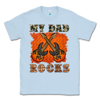 Dusty Blue my dad rock Classic Tee - Artiststas