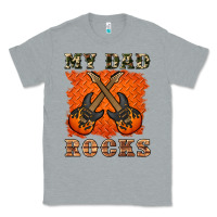Heather Grey my dad rock Classic Tee - Artiststas