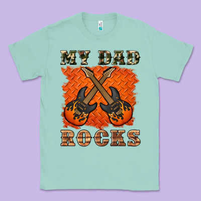 My Dad Rock Classic Tee Designed By Artiststas