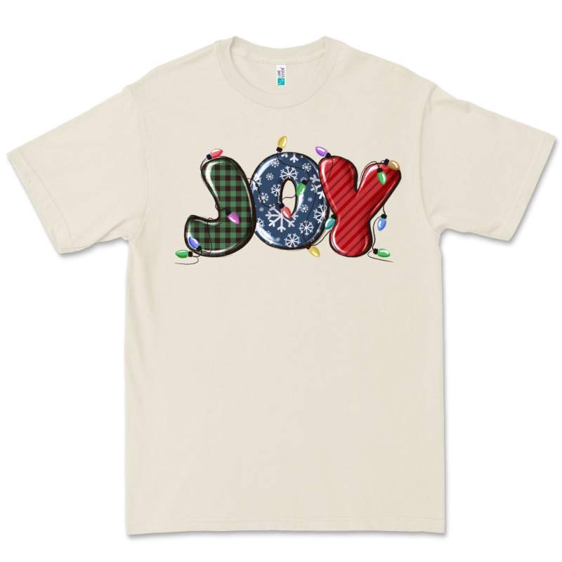 Joy Christmas Lights Premium Tee by MaliasSmallBusiness | Teevron