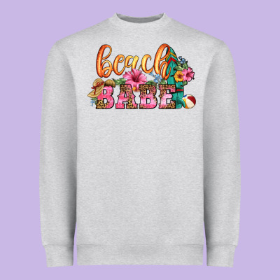Beach Babe Heavyweight Sweatshirt Designed By Hra Design Shop
