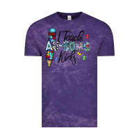 Cloud Purple i teach au some kids Vintage Tee - CowhideDigitalArt