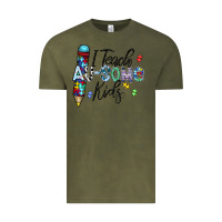 Vintage Olive i teach au some kids Vintage Tee - CowhideDigitalArt
