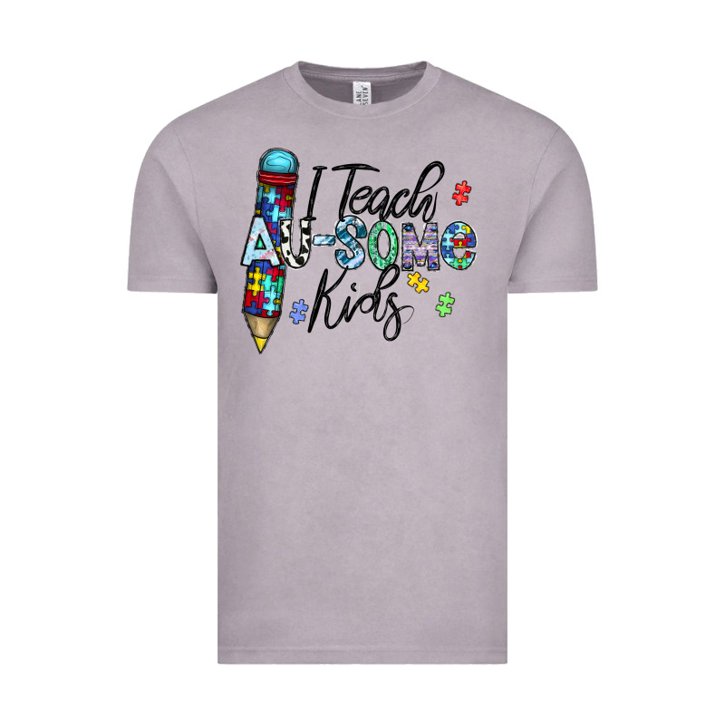 I Teach Au Some Kids Vintage Tee by CowhideDigitalArt | Teevron