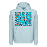 Blue Mist humpback whale mousepad Premium Hoodie - BarkalooDesign