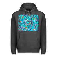 Charcoal Heather humpback whale mousepad Premium Hoodie - BarkalooDesign