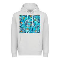 Dove Grey humpback whale mousepad Premium Hoodie - BarkalooDesign