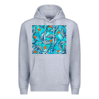 Heather Grey humpback whale mousepad Premium Hoodie - BarkalooDesign