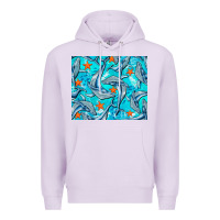 Lilac humpback whale mousepad Premium Hoodie - BarkalooDesign