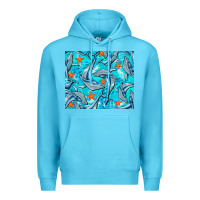 Ocean Blue humpback whale mousepad Premium Hoodie - BarkalooDesign