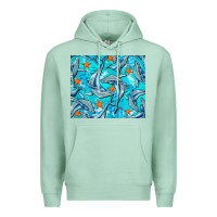 Seafoam humpback whale mousepad Premium Hoodie - BarkalooDesign
