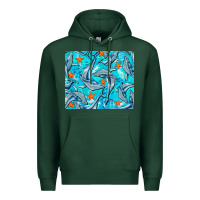 Sports Green humpback whale mousepad Premium Hoodie - BarkalooDesign