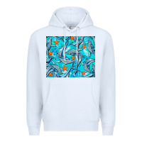White humpback whale mousepad Premium Hoodie - BarkalooDesign