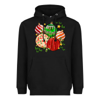 Black merry christmas tree ball Heavyweight Hoodie - MaliasSmallBusiness