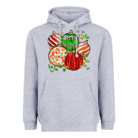 Heather Grey merry christmas tree ball Heavyweight Hoodie - MaliasSmallBusiness