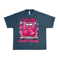 Midnight Navy breast cancer no one fights alone truck football Urban Heavy Tee - JahusDesignShop