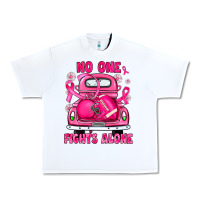 White breast cancer no one fights alone truck football Urban Heavy Tee - JahusDesignShop